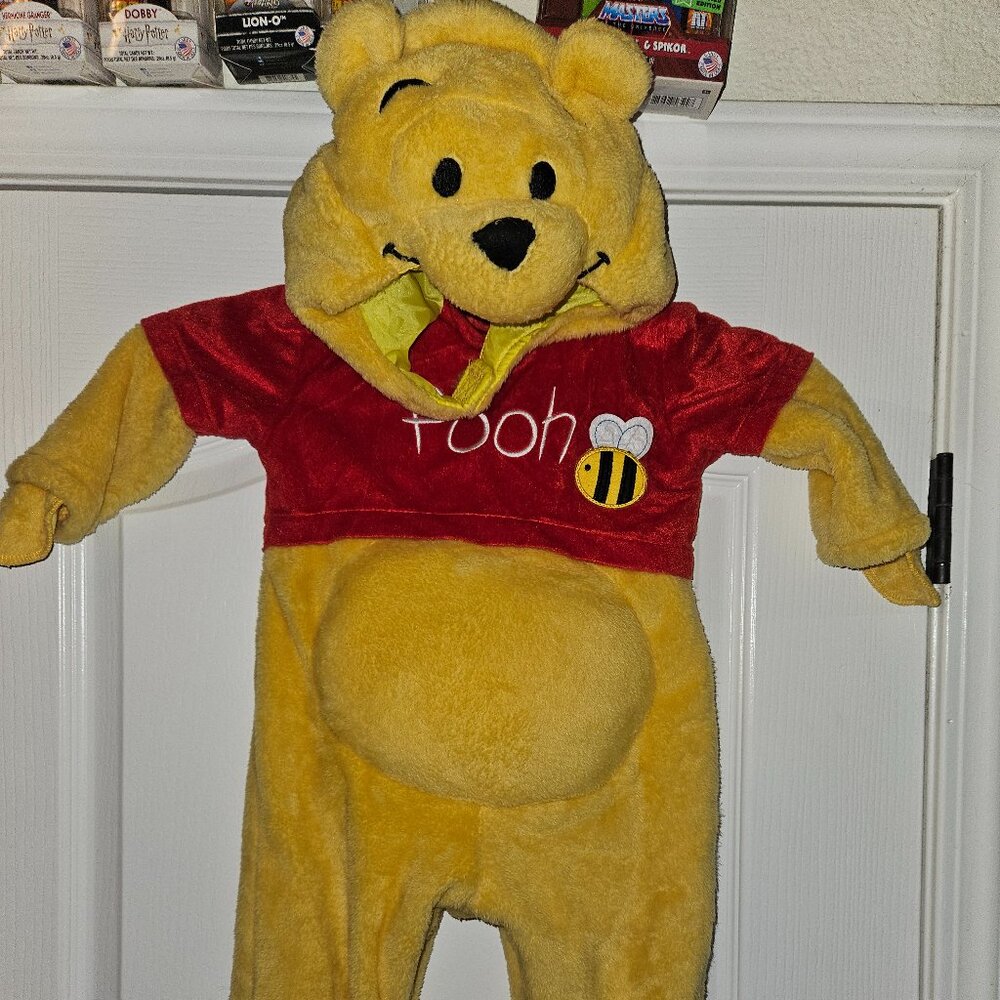 Disney Baby Winnie the Pooh Yellow/Red Plush Costume - Toddler 12-24 mo